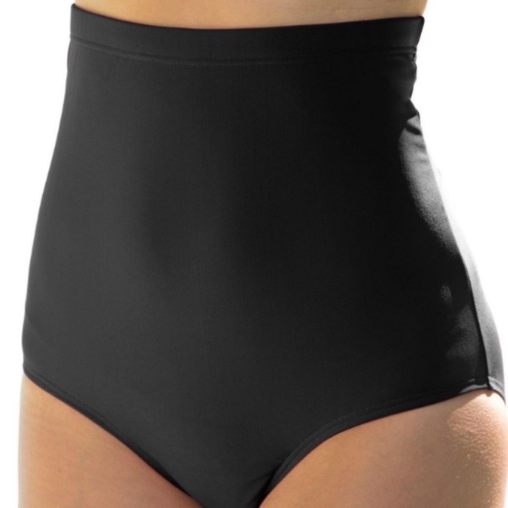 New High Waist Swim Bottom Brief Black Swimsuits For All bottom size 4